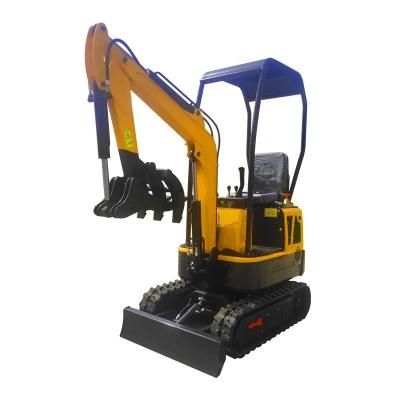 Garden Machinery 1 Ton 1.2 Ton Hydraulic Mini Track Digging Excavator