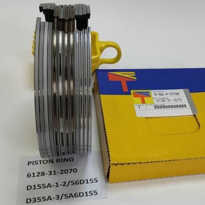 High Quality Diesel Engine Mechanical Parts Piston Ring 6128-31-2070 for Engine Parst PC400-5 D155A-1-2 S6d155 D355A-3 SA6d155 Generator Set