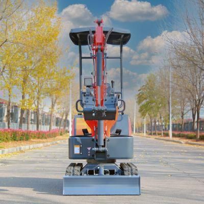 China Factory Price Home 1 Ton Mini Small Excavator Micro Digger with Crawler