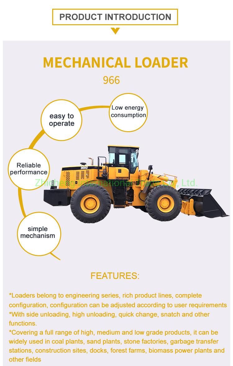 Used Second Hand Mining Work Earth Moving Machinecat Good Work Condition Wheel Loader Caterpillar 966c 966g 966D 966e 966f 966h Wheel Loader