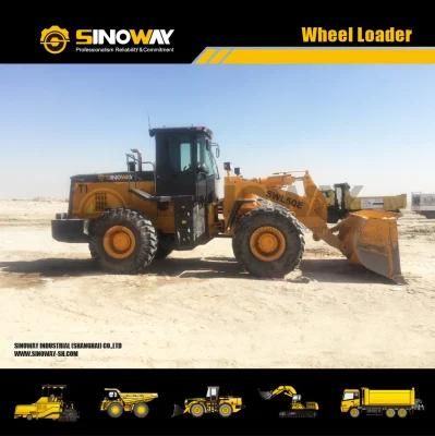 Chinese 5ton Wheel Loade Mini Front Loader with Shovel Bucket
