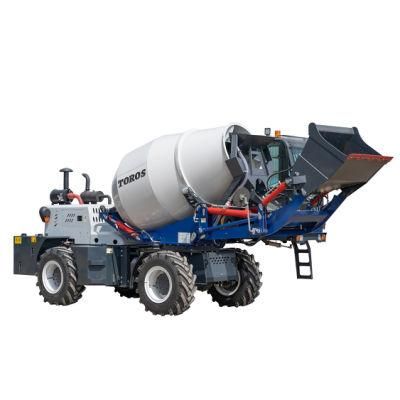 3 Cubic Meter Self Loading Ready Mix Truck Concrete Mixer Automatic Loading Transit Mixer Cement Mixer Truck