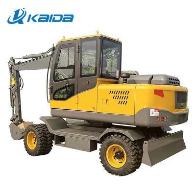 Wheel Excavator Made In China For Sale In Europe With Pneumatic Spring Sunroof