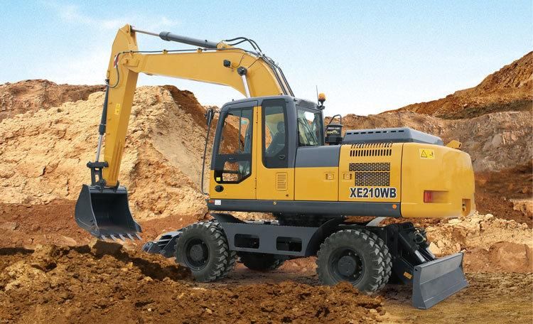 Excavators 21 Ton Wheel Excavator Xe210W with CE Cheap Price on Sales