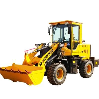 China Huaya Brand Diesel Engine High Profile Wheel Loader Front End Loader Farm Construction Zl20 Wheel Mini Loader