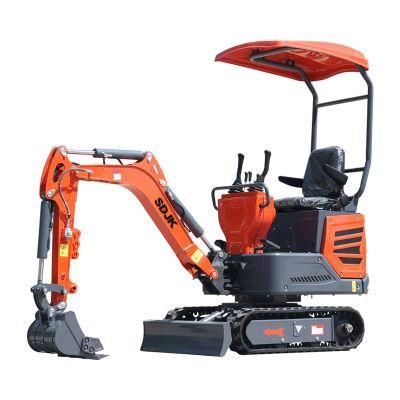 Wholesale New 1ton Mini Excavator with Free 380mm Bucket &amp; Canopy