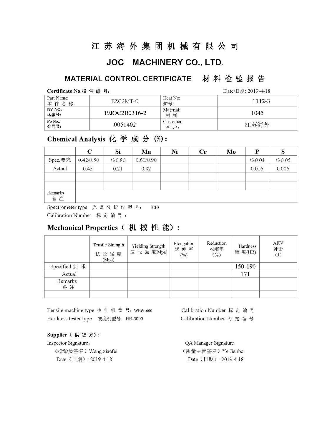 Engineering Excavator Machinery Steel Casting Thumb Mount Spare Part