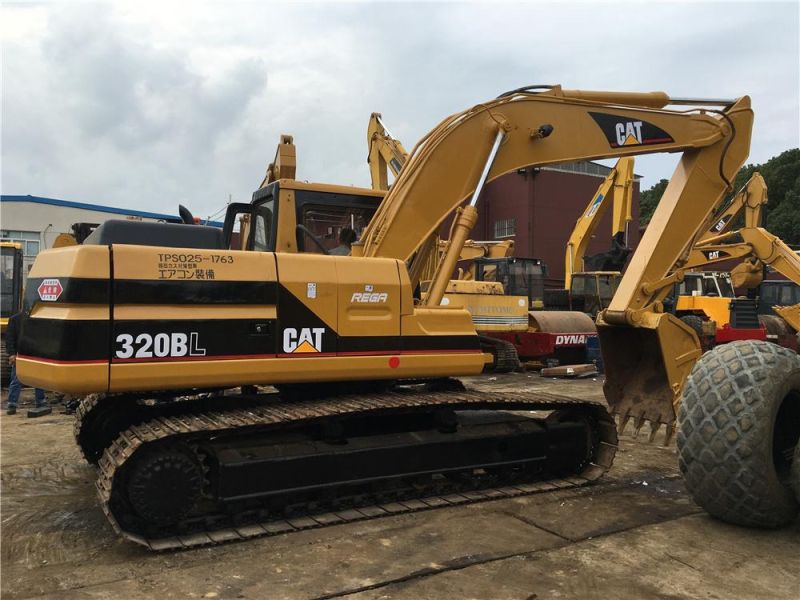 Low Hour Used Cat 320b Caterpillar 320bl Crawler Excavator with Hammer Line