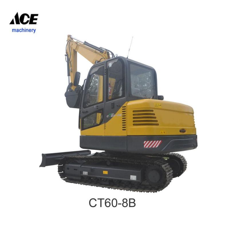 China 6ton Excavator Manufacture Mini Crawler Excavator 6ton Hydraulic Digger for Sale