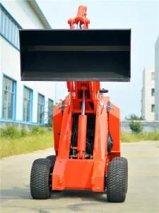 1100mm Wide Track Mini Skid Steer Ms500 25HP 3cylinders Diesel Yanmar Garden Small Loader