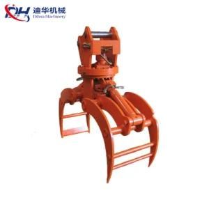 Hydraulic and Mechanical Grapple for Wood and Stone