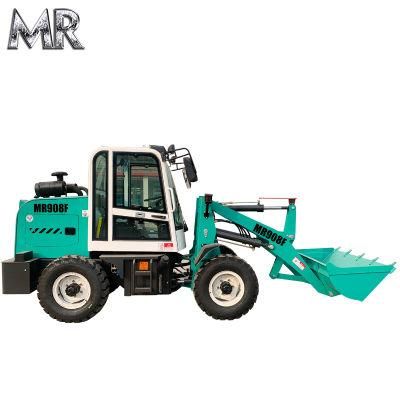 CE 0.8ton Chinese Mini Front End Loader with Quick Hitch