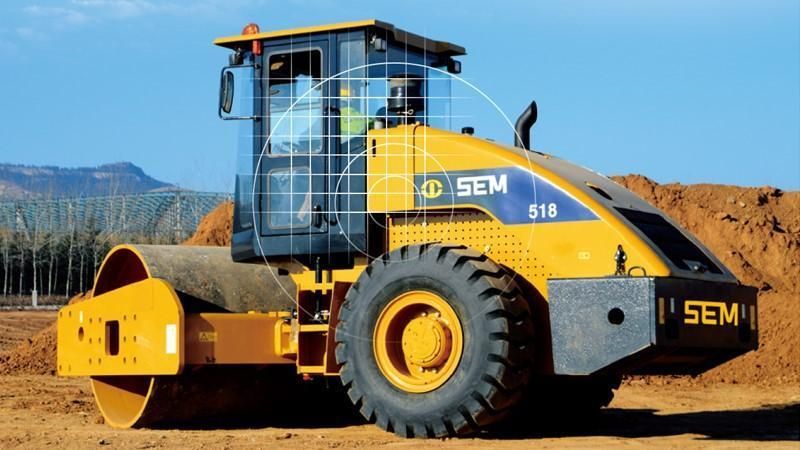 China Sem Cat Sdlg Liugong 12 Ton 18 Ton Road Roller for Compacting Soil Sem512 (SEM518)