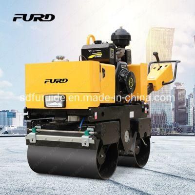 Road Roller CE Manual Diesel Vibratory Mini Road Roller Compactor Fyl-800