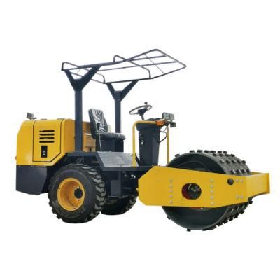 Flexible Steer Road Roller Sheep Foot Road Roller Machine Drum Roller for Sale