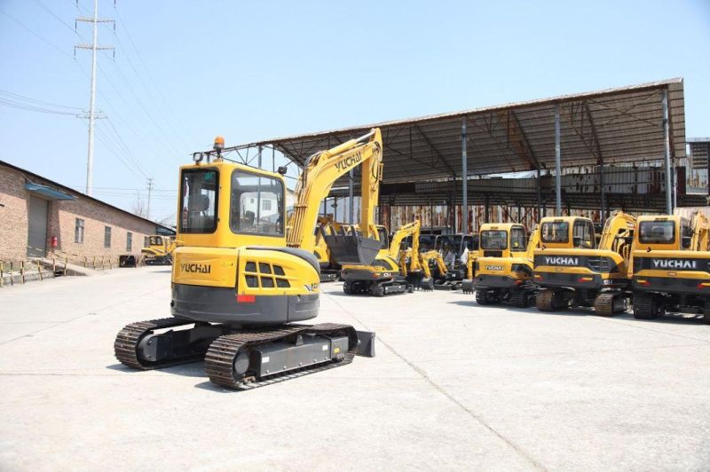 Yuchai Mini Excavator Yc55 6 Ton Small Digger Crawler Excavators for Sale