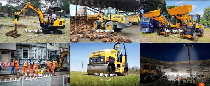 Lugong Low Fuel Consumpiton Front End Wheel Loader with CE and ISO