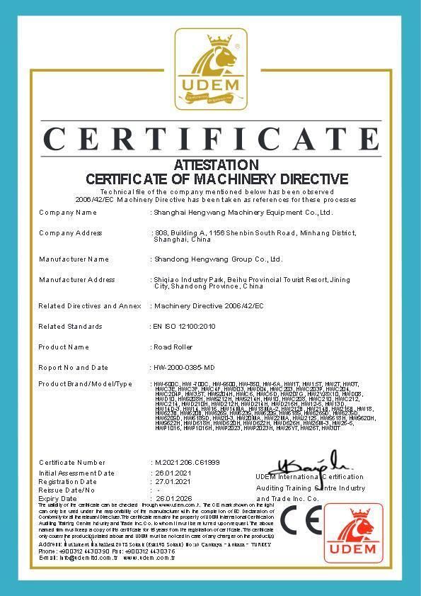 CE Asphalt Vibratory Road Roller Compactor