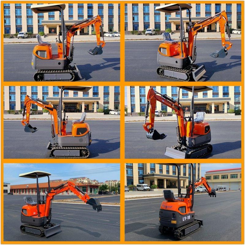 0.8 T Small Backhoe Digger Hydraulic Pump Rubber Crawler Track Fw10b Mini Excavators Cheap Price for Sale