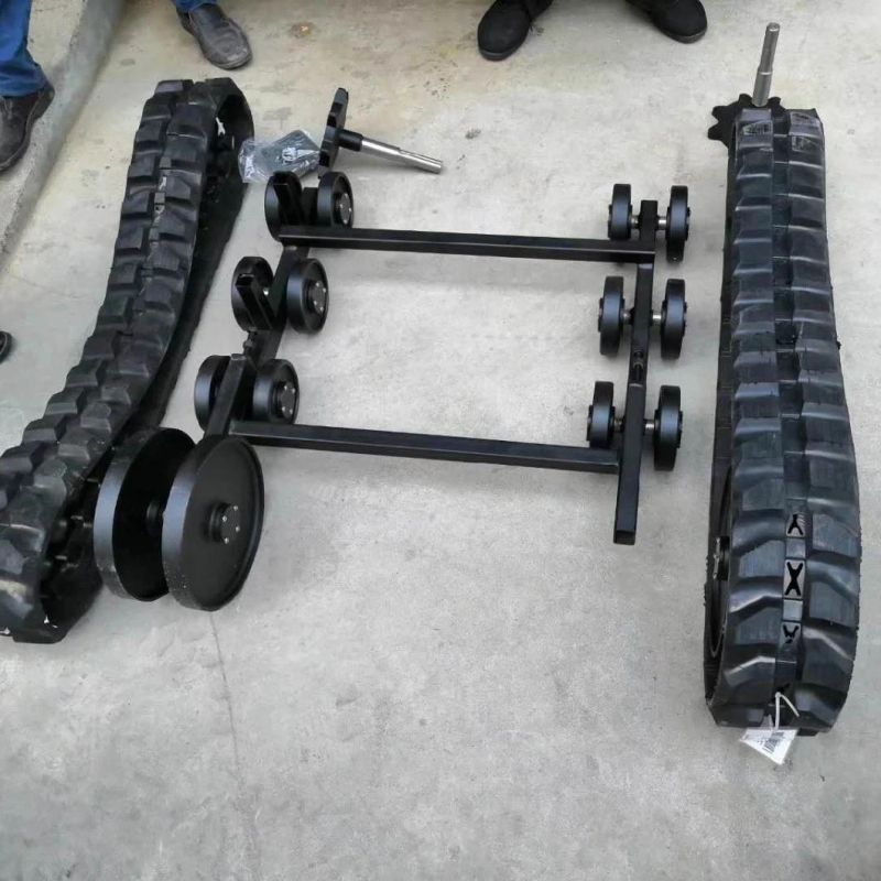 Customized Rubber Track Undercarriage for Small Robot with Max 300kg Load