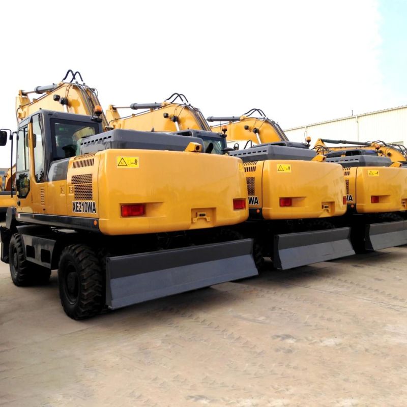 21 Ton Hydraulic Digger Excavator Xe210wb Wheeled Excavator