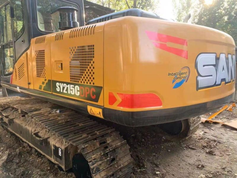 Sany Sy215dpc 21 Ton Used Secondhand Hydraulic Crawler Track Small Mini Construction Machinery Equipment Backhoe Excavadora Usada Excavatrice Excavatora
