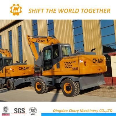 Cheap Price China Chary 15t Wheel Excavator