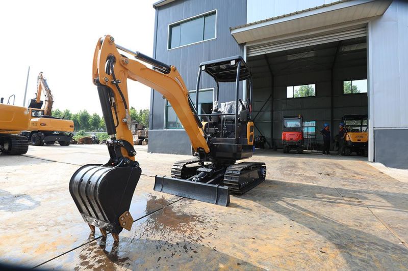 2000kg Tailless Earth Moving Excavator with Telescopic Track Chassis