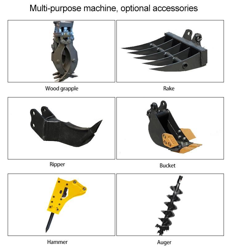 Factory Supply Wholesale 2t Small Mini Excavator