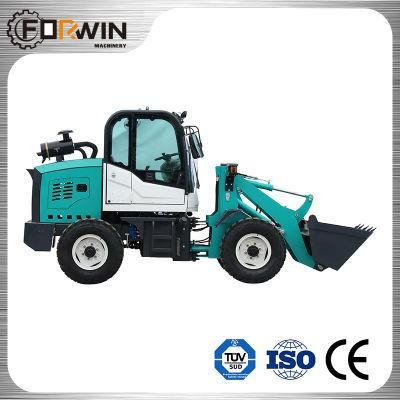 0.8tons/0.4m&sup3; Fw910 (blue) Front Loader Factory Outlet Small Wheel Loader Price with Snow Bucket/Digger