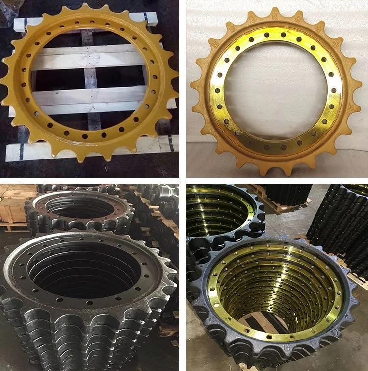 Heavy Equipment Undercarriage Repair Sprocket Spare Parts for Komatsu Hitachi Volvo Caterpillar Sumitomo Kobelco Daewoo Hyundai Kato Doosan