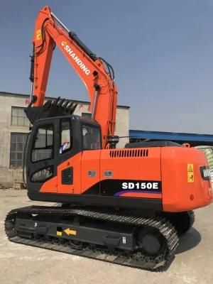 Shanding Group Shandong Dingyuan Factory 15 Ton Crawler Excavator SD150e