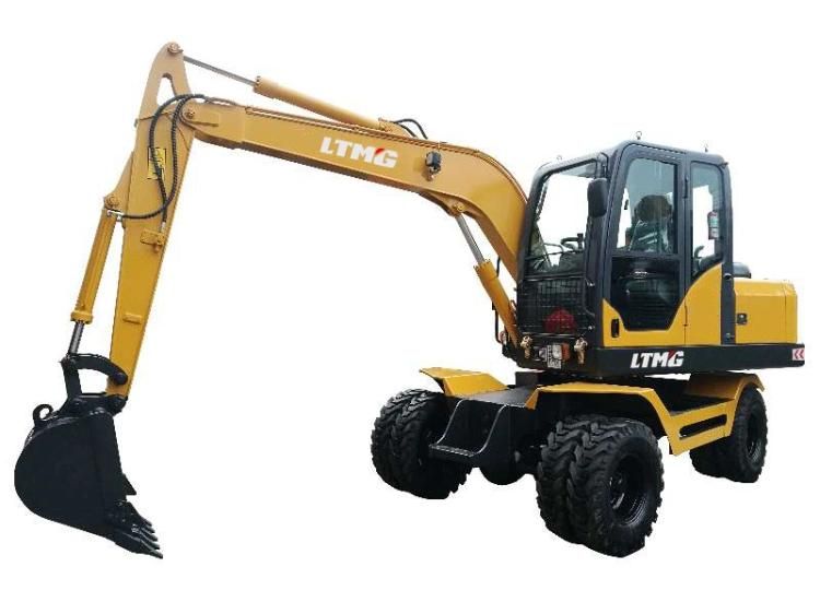 Construction Machines 8 Ton 9 Ton Wheel Excavator Machine