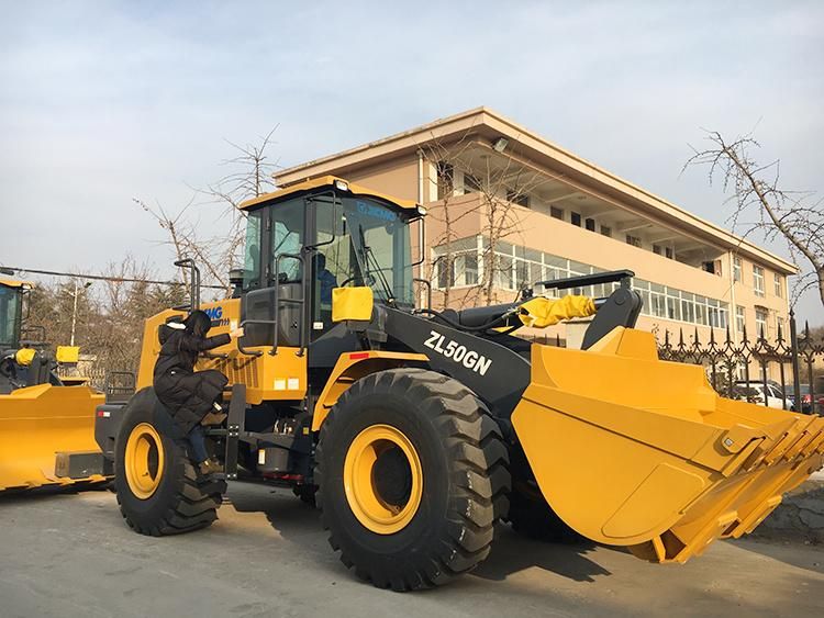 XCMG 5 Ton Wheel Loader Zl50gn with Strong Power and High Torque Reserve Factor