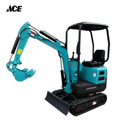 Hydraulic 1.2 Ton Crawler Mini Excavator Micro Digger Excavator for Sale