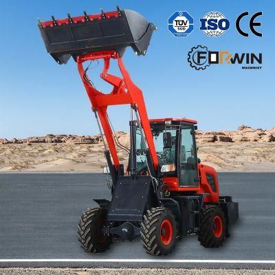 Factory Outlet Fw912A Small Wheel Loader Price with Snow Blade/Mixer Bucket Clamp/Digger 1.2tons/0.6m&sup3; Front Loader for Sale