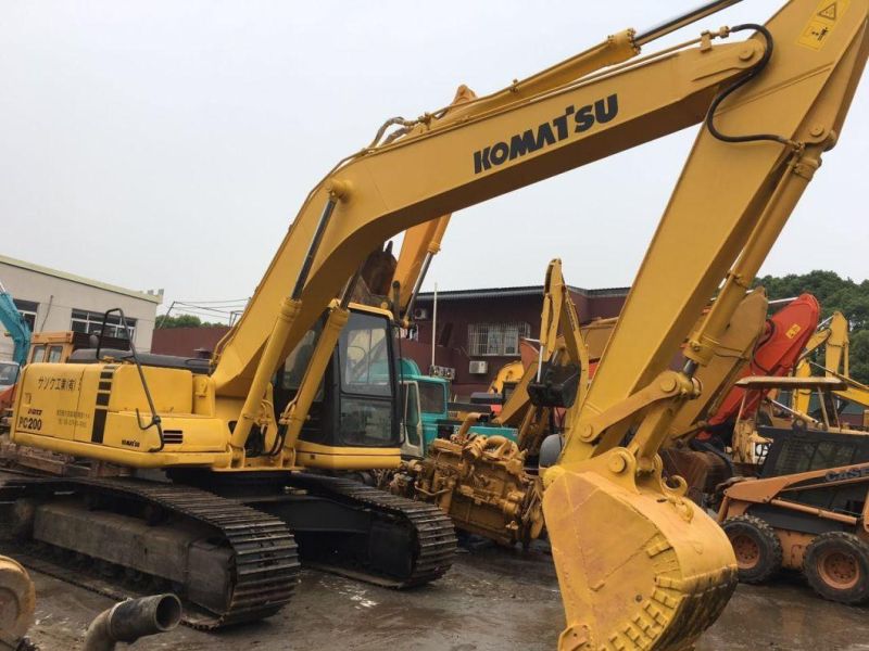 Japan Made 20t Used Komatsu PC200 Crawler Excavator PC200-6