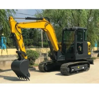 China Crawler Backhoe Excavator with Rubber Tracks