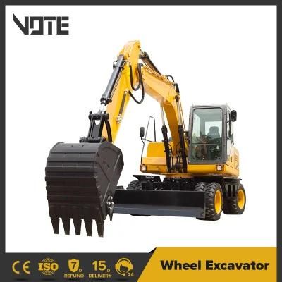 China Manufacturer 3 to 17 Ton Excavator on Wheels