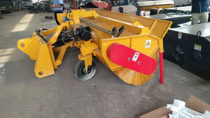 3t Wheel Loader Sweeper Angle Broom for Backhoe Loader