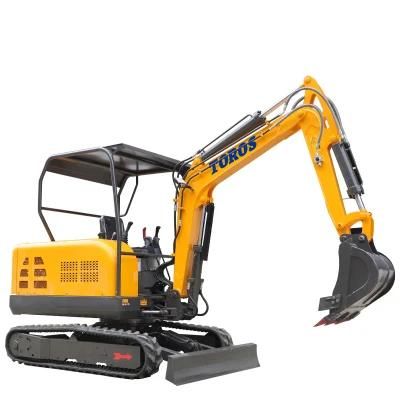Hot Sale China 3 Ton Cheap Kubota/Koop Engine Mini Cabin Excavator Digger with Closed Cabin/Hydraulic/Crawler/CE/Construction