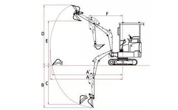 Building Material Shops Applicable Industries Chinese Mini Excavator for Sale