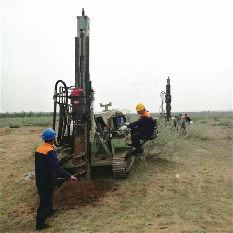 Small Ground Screw Pile Auger Drilling Rig Machine