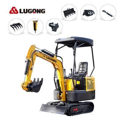 Hydraulic Transmission Lugong Long Reach Mini Bagger