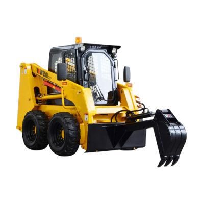 Simple to Operate Mini Skid Steer Loader with Excavator