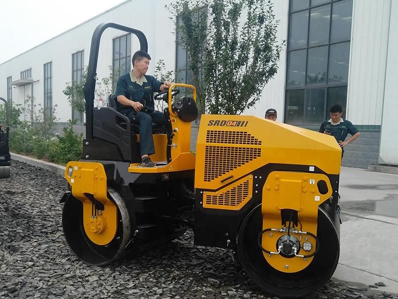 Shantui Srd08 0.8ton Double Drum Road Roller with Spare Parts