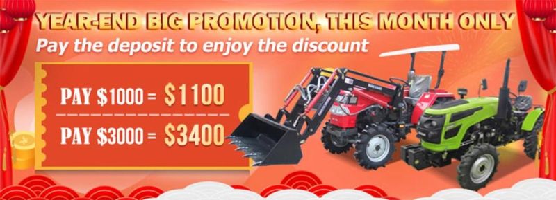 Universal Farm Tractor Tractors with Backhoe Loader for Sale