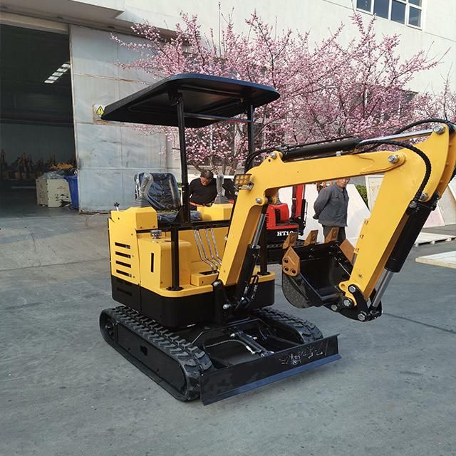 1500kg Vegetables Digger Small Household Excavator Mini Digger with Cab for Sale