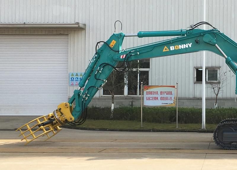 China Bonny Wzy28-8c 28 Ton Hydraulic Material Handler with Fork Type Grab