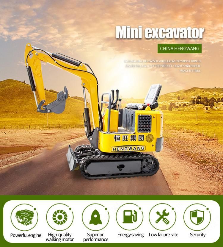 Earth Moving Machinery Micro Mini Excavator with Free Bucket